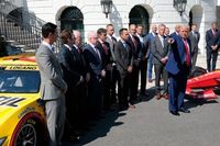 Trump meets with Penske's NASCAR, IndyCar and IMSA stars at the White House
